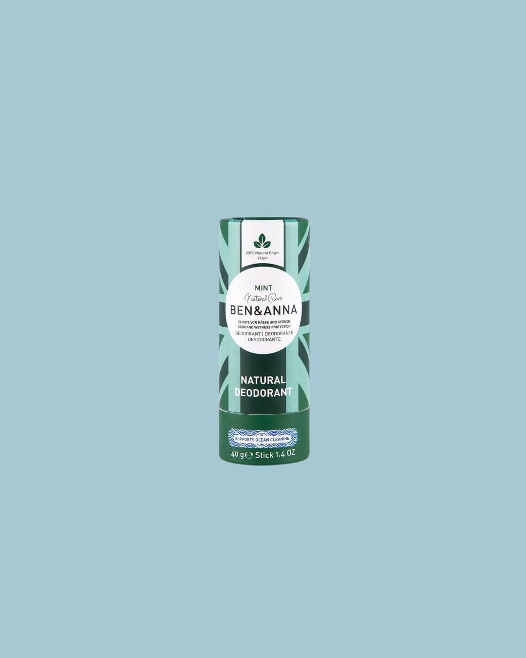 Deodorante in Stick di Carta - Ben&Anna - Linea Original, Mint