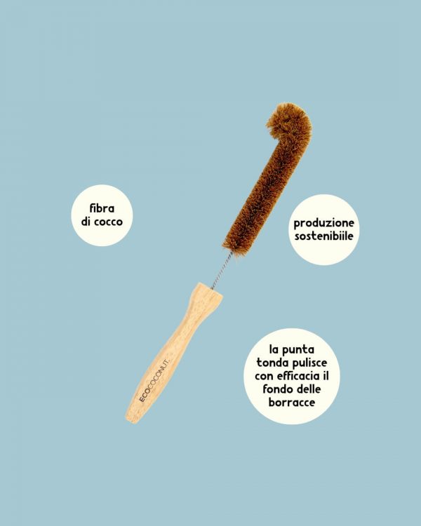 EcoCoconut Spazzola per Bottiglie Info