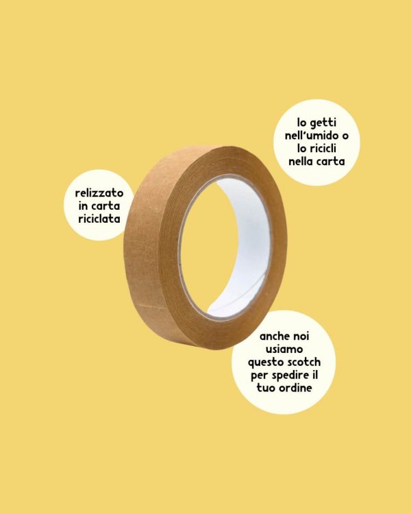 EcoCraft Scotch di Carta Compostabile 24mm Info