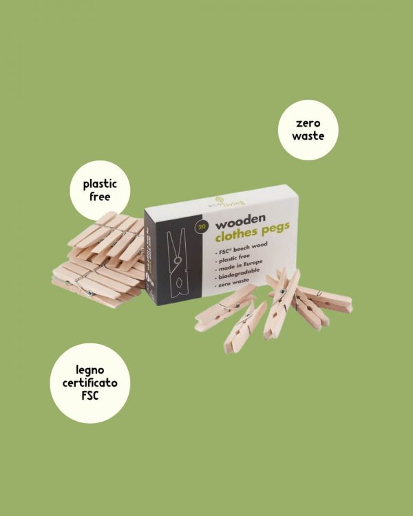 EcoLiving Mollette in Legno FSC Info