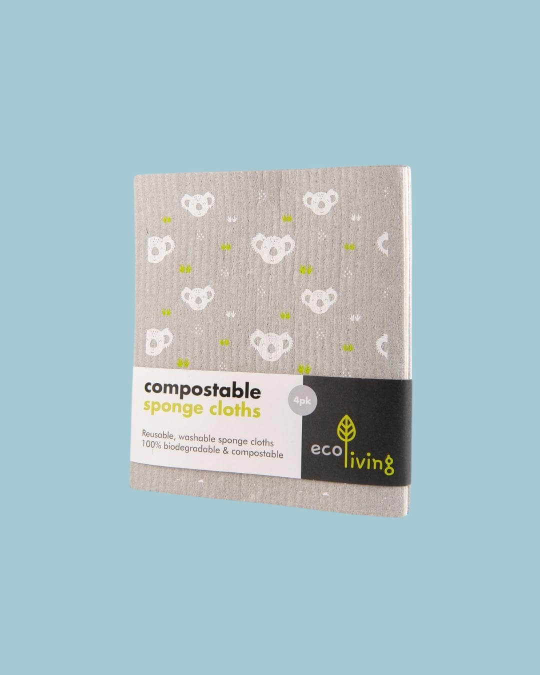 Eco-Panni In Spugna Compostabili E Biodegradabili – 100% Senza Plastica – Set Da 4 Stampe (o 2) – Prodotto In Europa