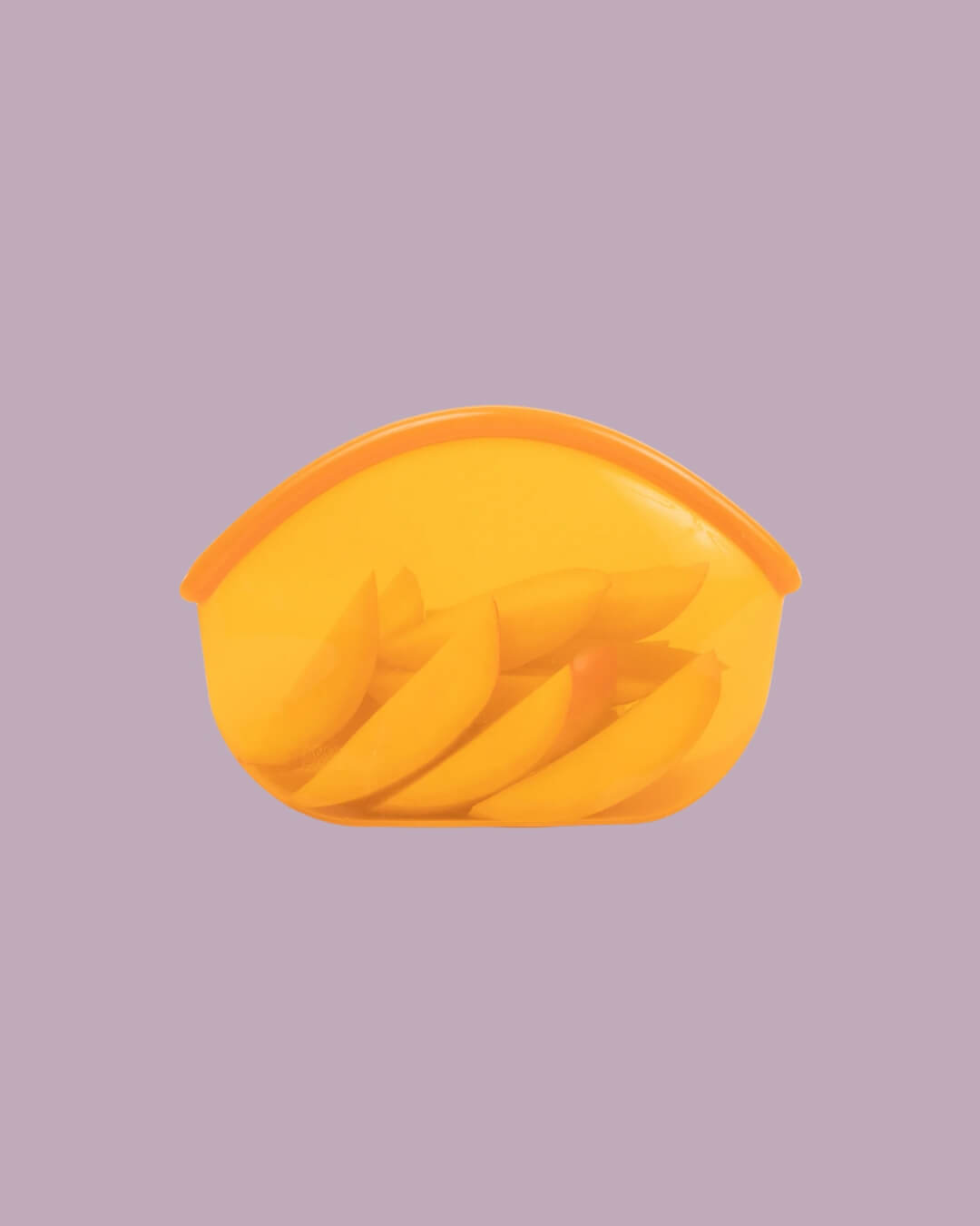 Food huggers busta in silicone riutilizzabile multiuso large arancio