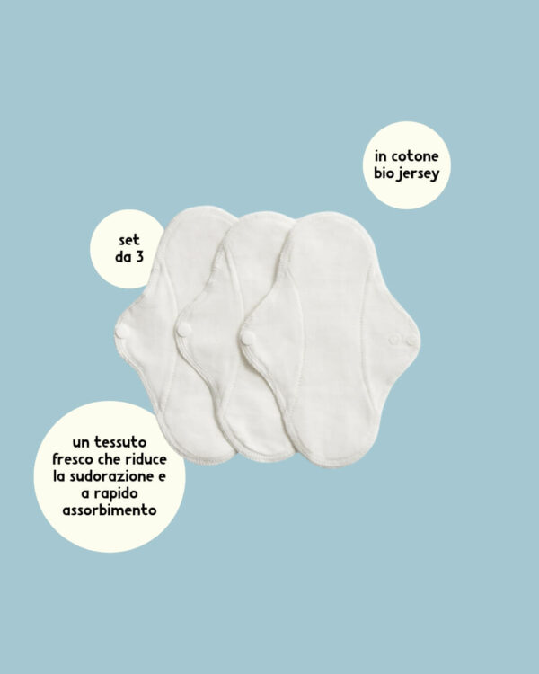 Imse Set 3 Assorbenti Lavabili Active Salvaslip Bianco Info
