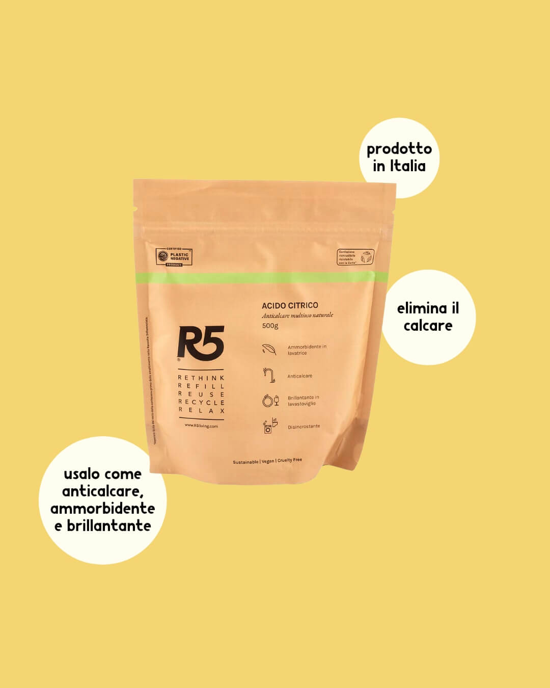 Acido citrico puro in polvere – r5 living