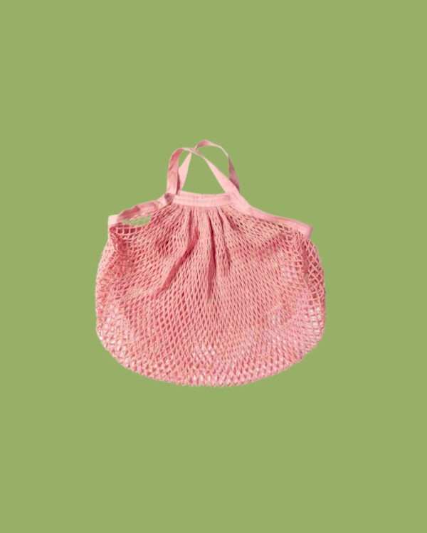 Ah!Table! Borsa a Rete in Cotone Bio Rosa