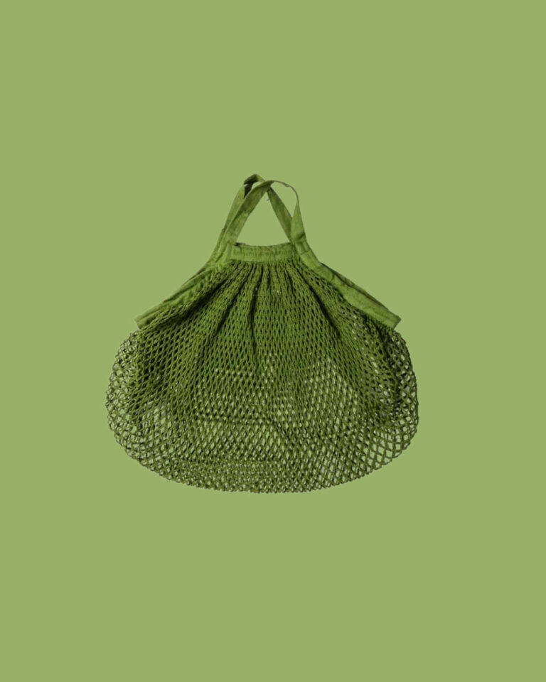 Ah! Table! Borsa a rete in cotone bio verde cactus