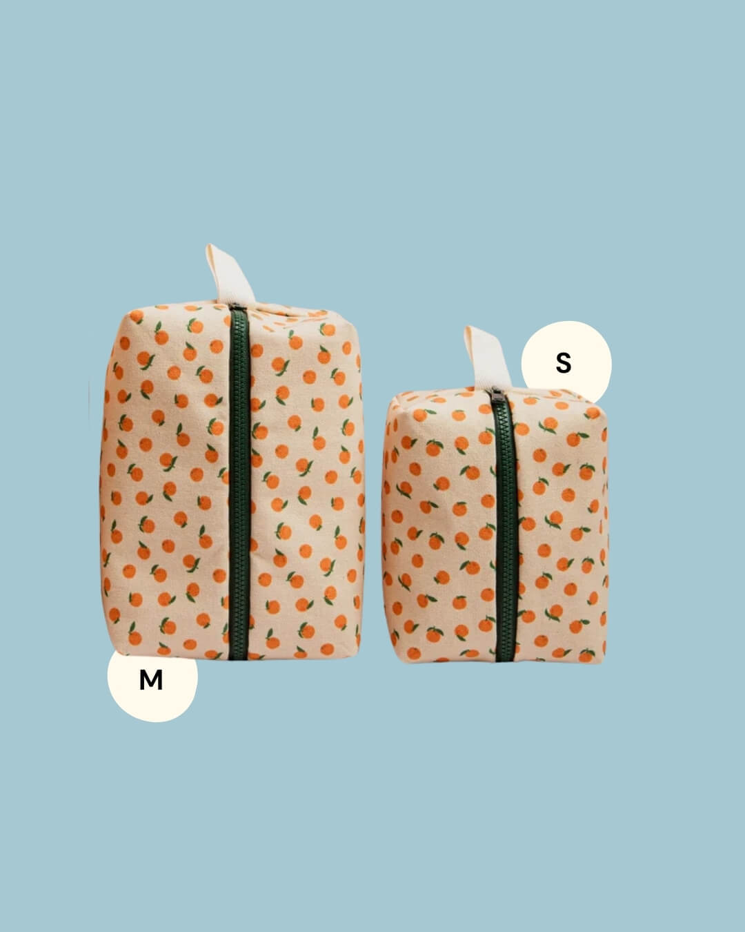 Beauty case cotone riciclato con zip