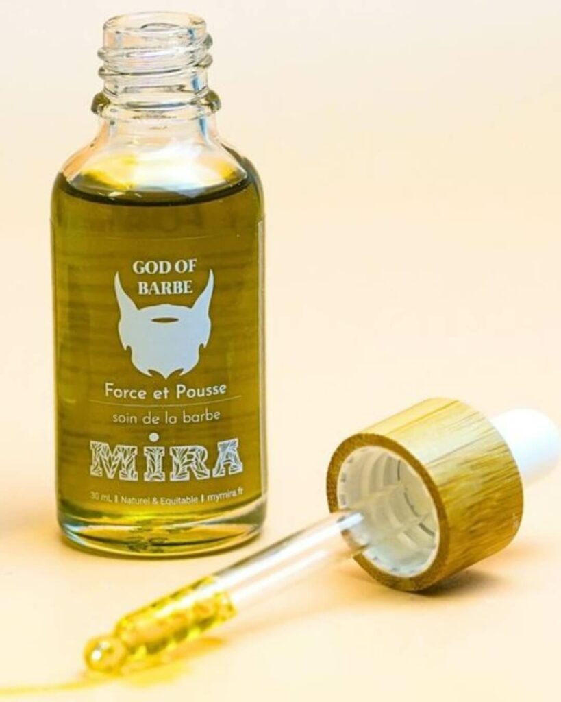 Mira olio da barba aperto