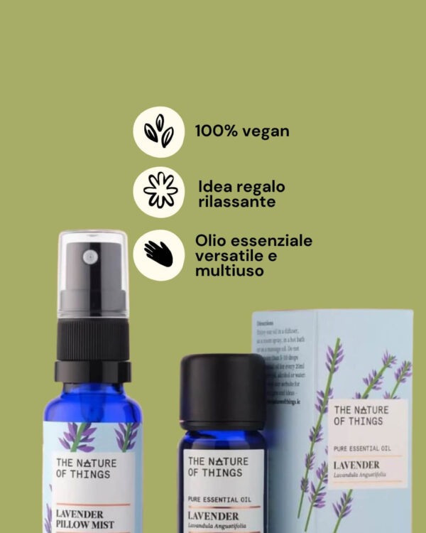 The Nature of Things Box Regalo Lavender Pillow Mist Info