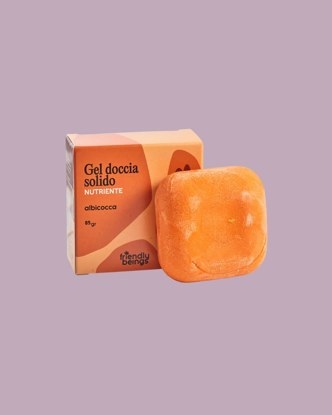 Gel doccia solido nutriente - friendly beings 6 Friendly beings gel doccia nutriente albicocca e karitè