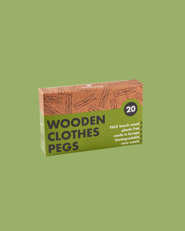 EcoLiving Mollette in Legno FSC Nuovo Pack
