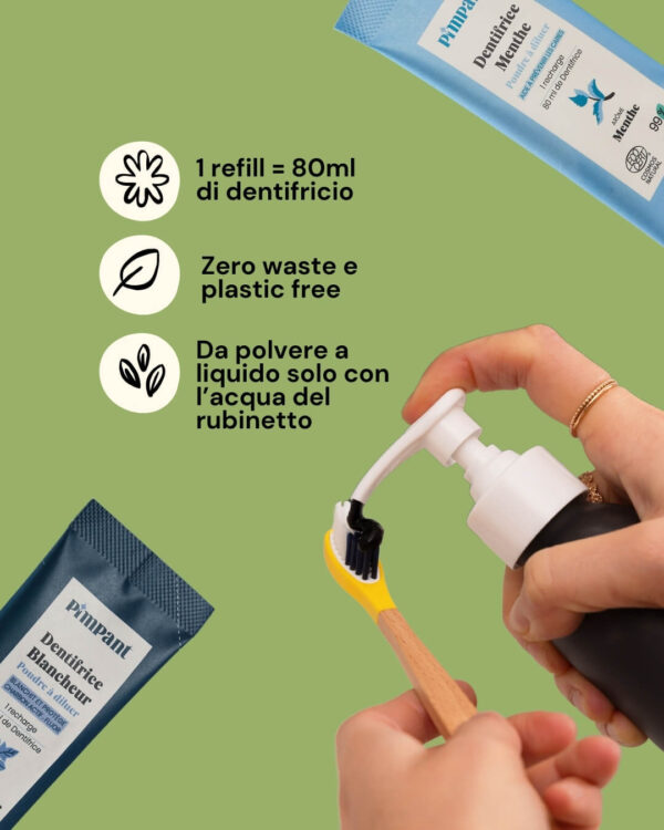 Pimpant Dentifrio Ricaricabile Solubile Informazioni