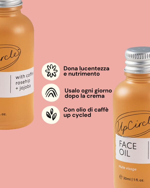 UpCircle Olio Viso Caffè Info