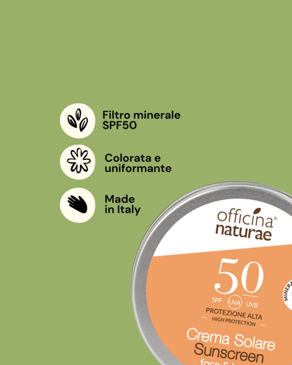 Officina Naturae Crema Solare con SPF50 Info