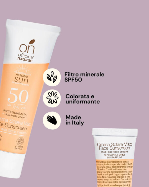 Officina Naturae Crema Viso con SPF 50 Info